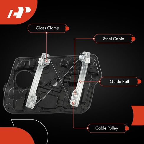 A-Premium Front Left Driver Side Electric Power Window Regulator with Motor Compatible with Hyundai Sonata 2011 2012 2013 2014 in Saudi Arabia