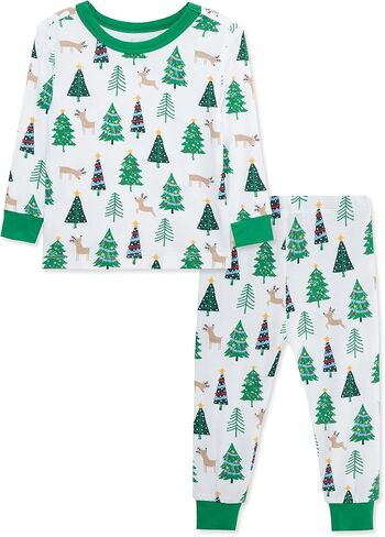 Little Me Baby Boys' and Girls' Christmas Holiday Santa Print Pajamas, 12M to 4T in Kuwait
