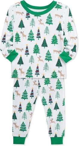 Little Me Baby Boys' and Girls' Christmas Holiday Santa Print Pajamas, 12M to 4T in Kuwait