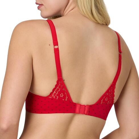حمالة صدر نسائية من Maidenform، حمالة صدر Demi T-shirt One Fab Fit، أشرطة قابلة للتحويل، ألياف دقيقة، أكواب مبطنة بشكل خفيف in Kuwait