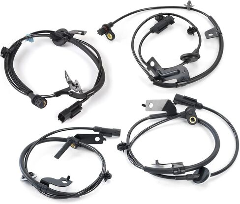 MOCA 4 Pcs Front & Rear ABS Wheel Speed Sensors Compatible with 08-11 for Mitsubishi Lancer & 00-11 for Outlander & 2011 for Outlander Sport FWD ONLY in Saudi Arabia