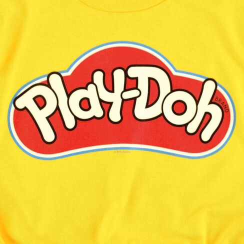 Play-Doh Logo Unisex Adult T Shirt & Stickers, Yellow in Saudi Arabia