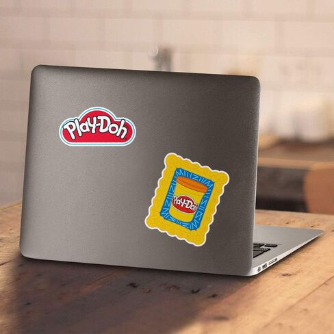 Play-Doh Logo Unisex Adult T Shirt & Stickers, Yellow in Saudi Arabia