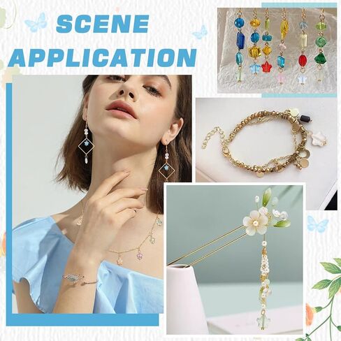 120Pcs Colorful Glass Bead Dangle Charms Faceted Crystal Charms Electroplate Dangle Pendants for DIY Bracelet Earring Necklace Jewelry Making,Hole:3mm in Kuwait