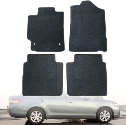 GXARTS4 PCS Front and Rear Velour Replacement Floor Mats Carpet Black Compatible with Toyota Camry Sedan 2007 2008 2009 2010 2011 in Saudi Arabia