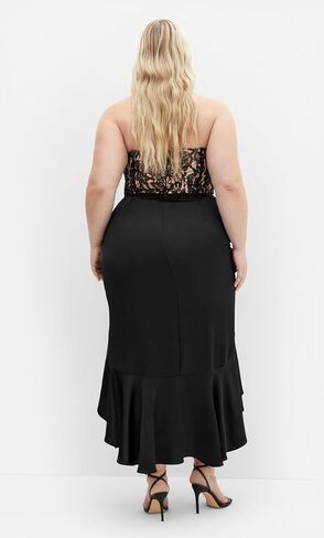 City Chic Women's Lace Ruffle Dress in Saudi Arabia