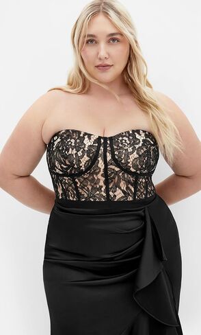 City Chic Women's Lace Ruffle Dress in Saudi Arabia