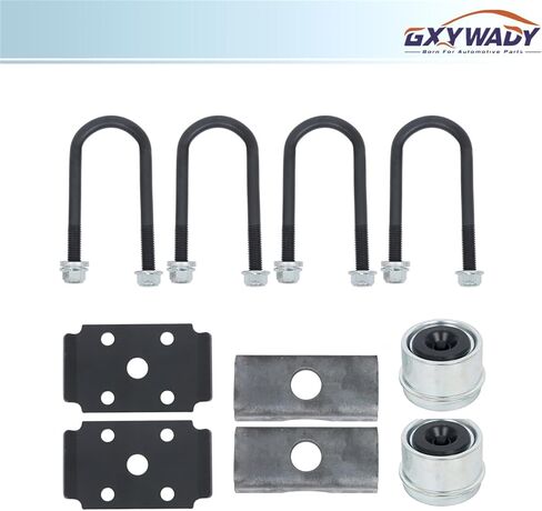 GXYWADY 4 Lug-4 بوصة محور المقطورة 2000 رطل محور المقطورة مع U Bolt Kit 58 بوصة محور الوجه in Kuwait