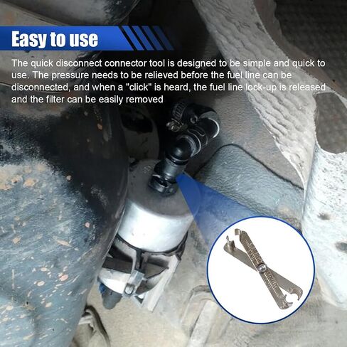 Scissor Fuel Line Disconnect Tool, 5/16" and 3/8" Car Fuel Filter Quick Removal Tool, Heater A/C Line Securely Disconnect Wrench for Most Vehicle Models (2in1) in Saudi Arabia