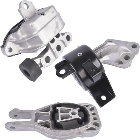 3Pcs A5595 A5596 A5597 Engine Motor & Transmission Mount Compatible with 2013 2014 2015 2016 Chevy Sonic 1.8L with Automatic Transmission, Replace# 95870474 95248684 95474687 in Saudi Arabia