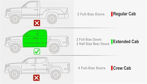 لوحات تشغيل قضبان Nerf ذات نمط منسدل أنبوبي مقاس 6 بوصات باللون الأسود من APS متوافقة مع Toyota Tacoma 2005-2023 كابينة الوصول الممتدة in Kuwait