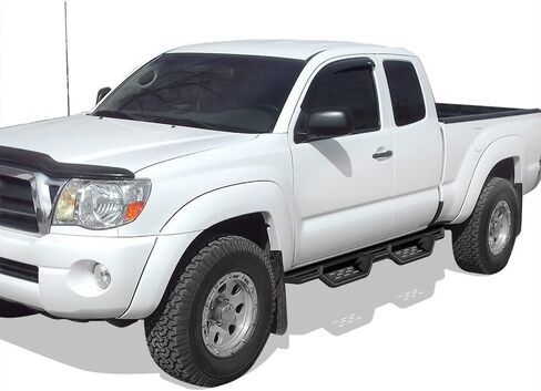 لوحات تشغيل قضبان Nerf ذات نمط منسدل أنبوبي مقاس 6 بوصات باللون الأسود من APS متوافقة مع Toyota Tacoma 2005-2023 كابينة الوصول الممتدة in Kuwait