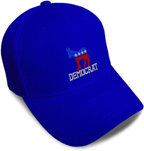Speedy Pros Baseball Caps for Men & Women Embroidered Democrat Embroidery Ladies & Men Baseball Hats Acrylic in Saudi Arabia