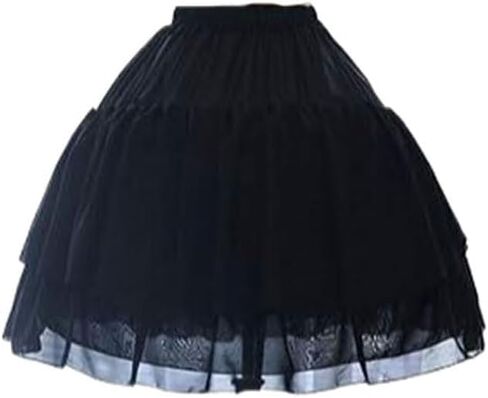 Underskirt, Elastic Waist, (Polyester Blend, Black) in Saudi Arabia