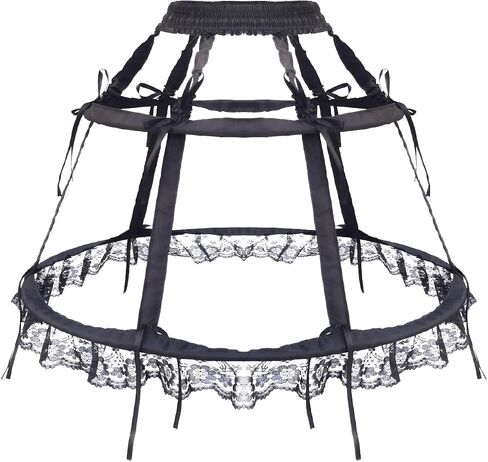 Underskirt, Elastic Waist, (Polyester Blend, Black) in Saudi Arabia