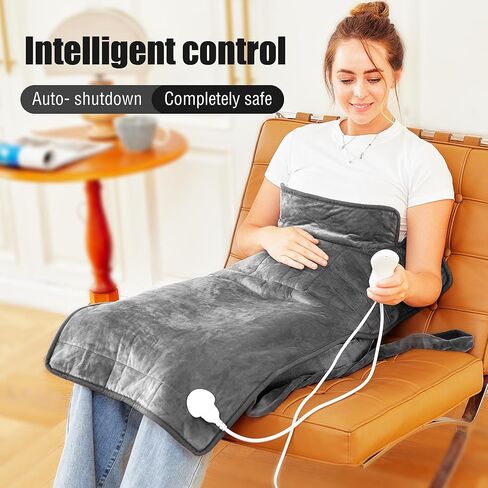 Heating Pad for Neck and Shoulders and Back,Extra Long Weighted Covered,Heating Pad for Back,Gift for Friend Lover Mom and Dad in Kuwait