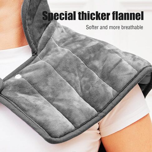 Heating Pad for Neck and Shoulders and Back,Extra Long Weighted Covered,Heating Pad for Back,Gift for Friend Lover Mom and Dad in Kuwait