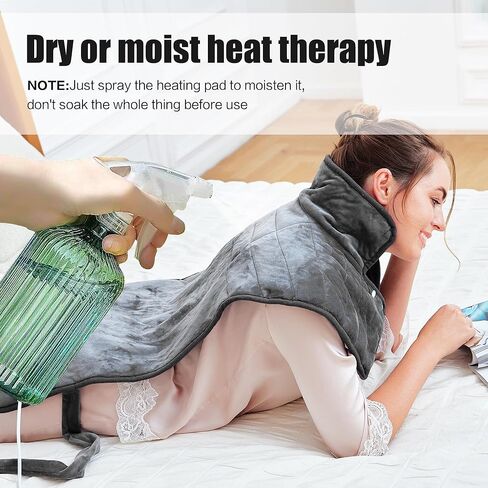 Heating Pad for Neck and Shoulders and Back,Extra Long Weighted Covered,Heating Pad for Back,Gift for Friend Lover Mom and Dad in Kuwait
