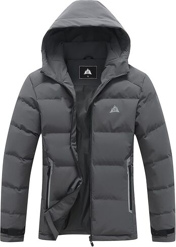 MOERDENG Women's Lightweight Full-Zip Puffer Jacket with Hood Quilted Warm Winter Coat Water Resistance Winter Jacket in Kuwait