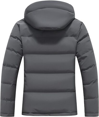 MOERDENG Women's Lightweight Full-Zip Puffer Jacket with Hood Quilted Warm Winter Coat Water Resistance Winter Jacket in Kuwait