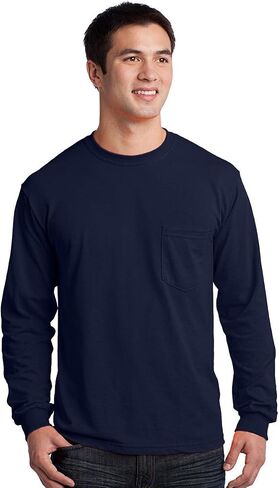 Gildan Men's Taped Shoulders Preshrunk Pocket Jersey T-Shirt in Saudi Arabia