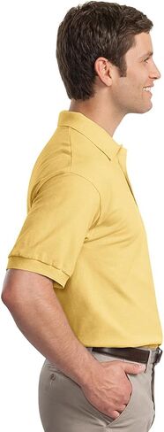 Gildan Men's Taped Shoulders Preshrunk Pocket Jersey T-Shirt in Saudi Arabia