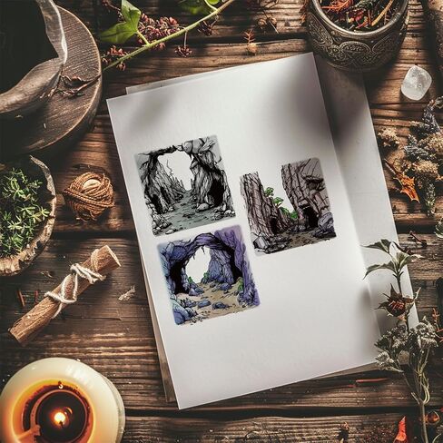 GLOBLELAND Landscape Stamps Clear Stamps for Card Making Mount Fuji Background Silicone Stamp Pine Trees Transparent Stamp Seal for DIY Scrapbooking Embossing Photo Album in Saudi Arabia
