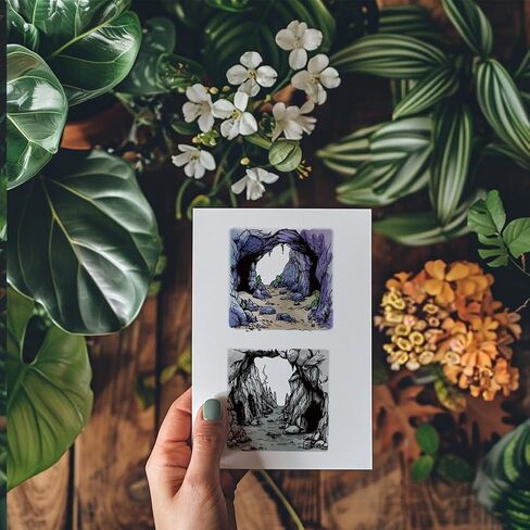 GLOBLELAND Landscape Stamps Clear Stamps for Card Making Mount Fuji Background Silicone Stamp Pine Trees Transparent Stamp Seal for DIY Scrapbooking Embossing Photo Album in Saudi Arabia