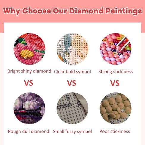 Tostog Flowers Diamond Paints Kits للبالغين ، وأطقم فن الماس الشاطئية للبالغين ، ولوحات الماس الفراشات للمبتدئين ، ولوحات Heart Heart Diamond Art Art 11.8 في* 15.75 بوصة. in Kuwait