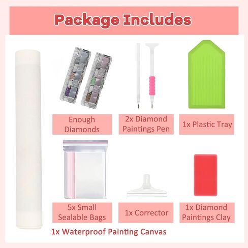 Tostog Flowers Diamond Paints Kits للبالغين ، وأطقم فن الماس الشاطئية للبالغين ، ولوحات الماس الفراشات للمبتدئين ، ولوحات Heart Heart Diamond Art Art 11.8 في* 15.75 بوصة. in Kuwait