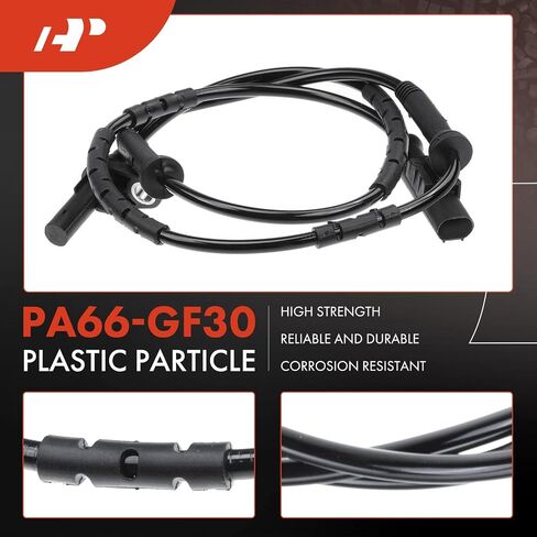 مستشعر سرعة العجلات A-Premium ABS متوافق مع موديلات BMW - Z4 2009 2010 2011 2012 2013 2014 2015 2016 - جانب السائق والراكب الأمامي، مجموعة قطعتين، استبدال # 34356784618، 6784618 in Saudi Arabia