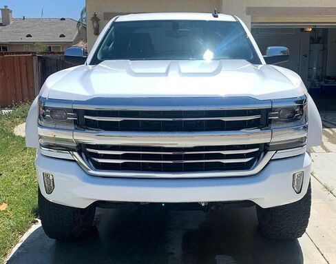 ECOTRIC Clear LED Fog Lights Compatible with 2016-2019 Chevy Silverado 1500 Bumper Fog Lamps W/Wiring Harness Replacement For GM2592315 84000614 Driving Bumper Brilliant Set Kit Pair in Saudi Arabia
