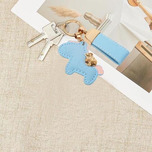 Cute keychains for ladies, artificial leather bag pendants, wallet pendants in Saudi Arabia