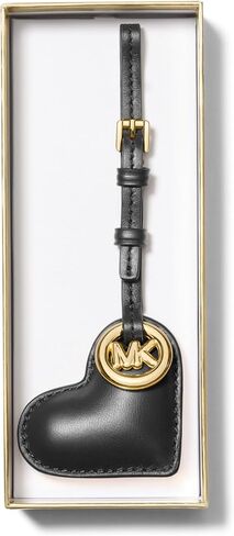 Michael Kors Puffy Heart Charm, Gold-Tone Hardware/Key Charm/Black in Saudi Arabia