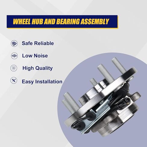 KUSATEC 513273 Front 2PCS Wheel Bearing and Hub Assembly 2CPS Compatible with Chrysler Town Country 2008-2016, VW Routan 2009-2014, Dodge Grand Caravan 2008-2016, 5 Lug Bolts w/ABS in Saudi Arabia