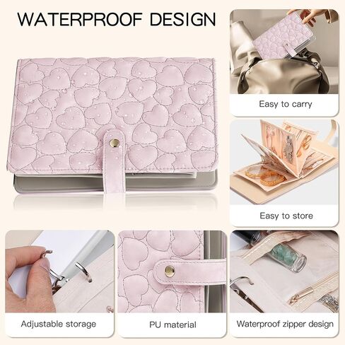 Travel Jewelry Organizer Case,Jewelry Storage Roll Bag for Women,Tangle-Free Portable Storage for Necklaces & Earrings/Rings/Bracelets,Jewelry Storage Book, Waterproof Organizer Bag in Kuwait