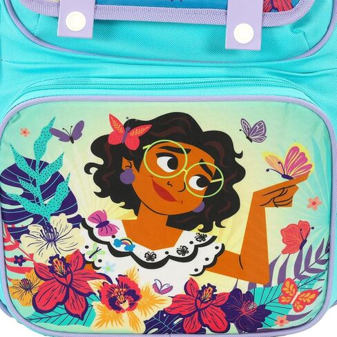 Disney Encanto Backpack for Girls - Bundle 16" Elementary School Bag with Pockets Plus Stickers, Water Bottle, More Encanto School Backpack for Kids in Saudi Arabia
