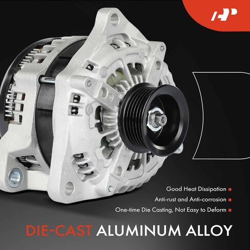 مولد كهربائي ممتاز متوافق مع Ford F-150 2011-2014 3.5L 3.7L، F-150 2015-2017 3.5L، 12V 225A 6-Groove Pulley في اتجاه عقارب الساعة، استبدال # BL3T10300BC، 90295805 in Saudi Arabia