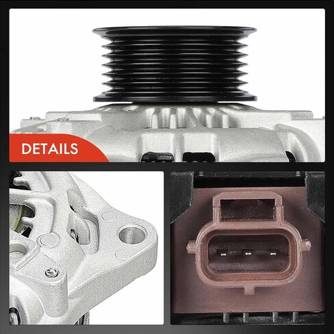مولد كهربائي ممتاز متوافق مع Ford F-150 2011-2014 3.5L 3.7L، F-150 2015-2017 3.5L، 12V 225A 6-Groove Pulley في اتجاه عقارب الساعة، استبدال # BL3T10300BC، 90295805 in Saudi Arabia