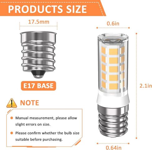 5304517886 Kei D28A Refrigerator Light Bulb Replacement,E17 led Bulb,Freezer Light Bulb 3W AC100-130V 6000K Daylight White, 2PACKS in Saudi Arabia