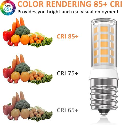 5304517886 Kei D28A Refrigerator Light Bulb Replacement,E17 led Bulb,Freezer Light Bulb 3W AC100-130V 6000K Daylight White, 2PACKS in Saudi Arabia