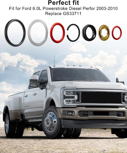 8 Sets Injector Seal Repair O-Ring Kit Fit for Ford 6.0L Powerstroke 2003 2004 2005 2006 2007 Replace GS33711 in Saudi Arabia