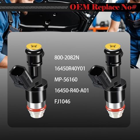 حاقن الوقود 16450R40Y01 مجموعة من 4 متوافقة مع Acura ILX 2013-2015، لـ TSX 2009-2014، لهوندا أكورد 2008-2012، لـ Civic 2013-2015، لـ CR-V 2010-2011 L4 2.4L حاقن السيارات in Saudi Arabia
