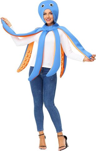 Adult Halloween Octopus Costume Sea Animal Parties Themed Outfits in Kuwait