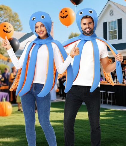 Adult Halloween Octopus Costume Sea Animal Parties Themed Outfits in Kuwait