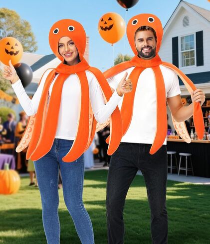 Adult Halloween Octopus Costume Sea Animal Parties Themed Outfits in Kuwait