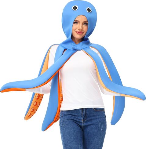 Adult Halloween Octopus Costume Sea Animal Parties Themed Outfits in Kuwait