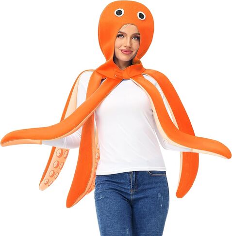 Adult Halloween Octopus Costume Sea Animal Parties Themed Outfits in Kuwait