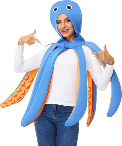 Adult Halloween Octopus Costume Sea Animal Parties Themed Outfits in Kuwait