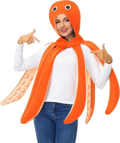 Adult Halloween Octopus Costume Sea Animal Parties Themed Outfits in Kuwait